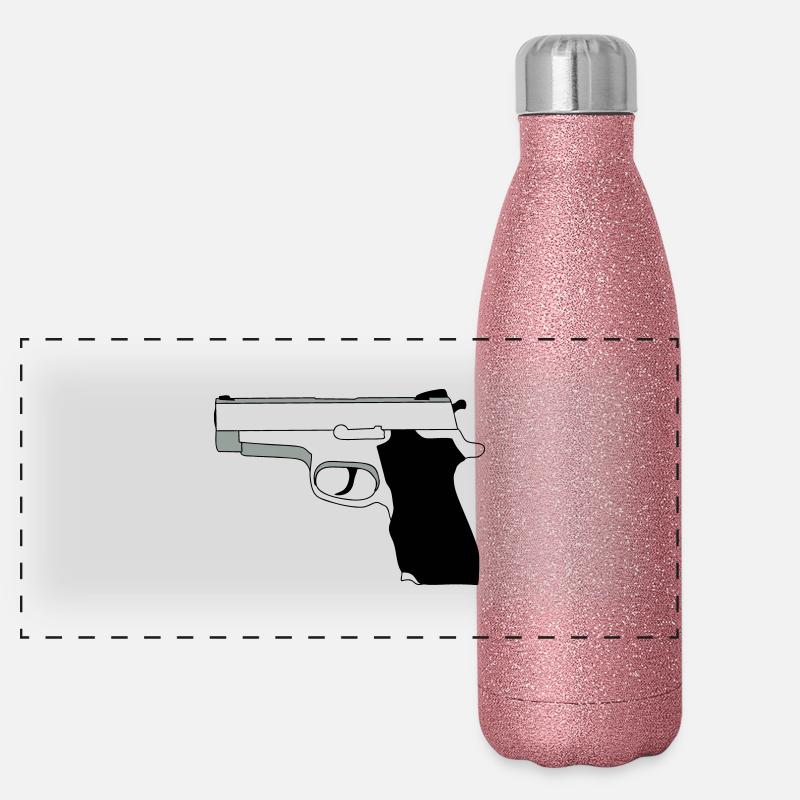 Pistole Panorama Glitzer Isolierflasche 500 ml