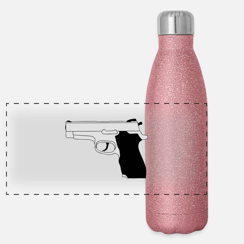 Gun Panoramic Glitter Thermal Bottle 500 ml