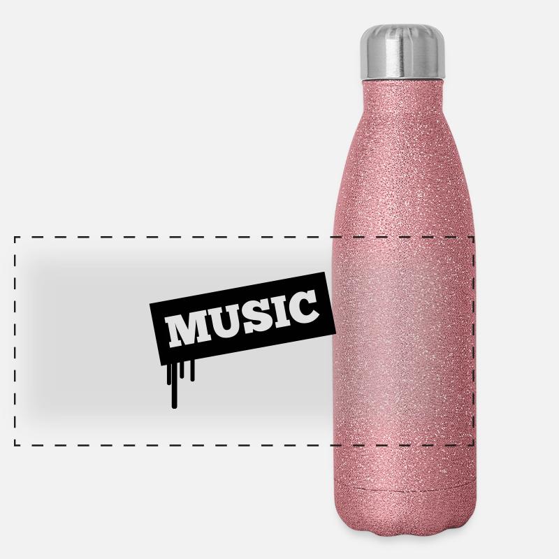 2f drip music Panoramic Glitter Thermal Bottle 500 ml