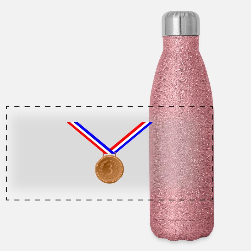 Médaille de bronze 3ème Gourde isotherme panoramique pailletée 500 ml