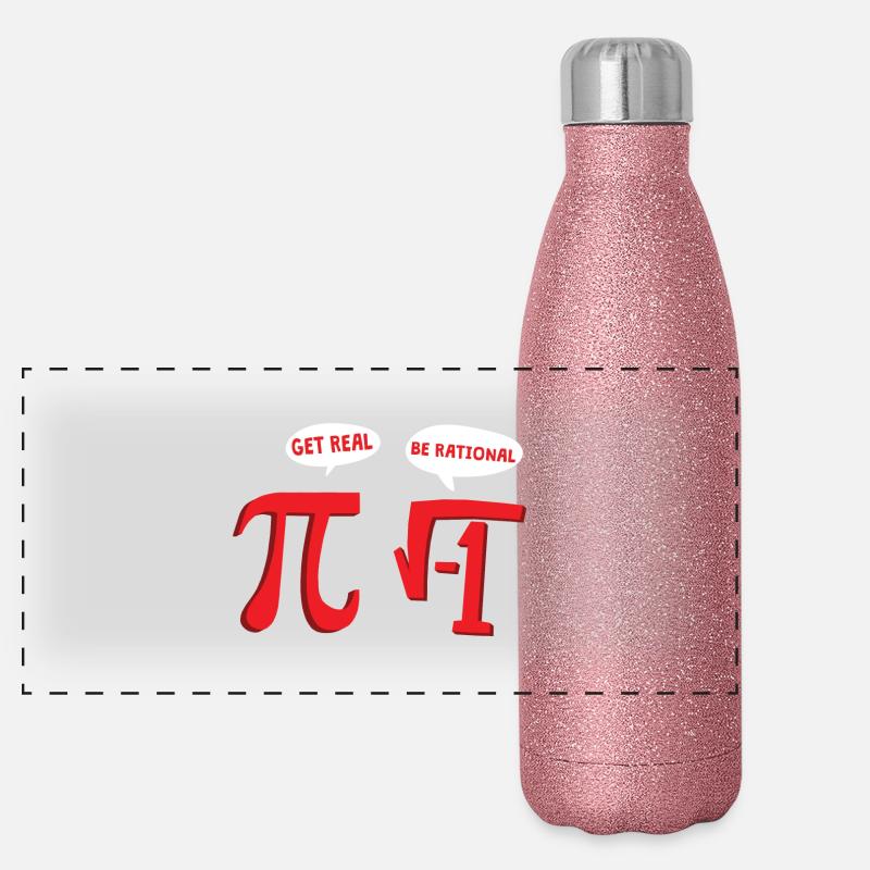 MATHS GETS REAL Panorama Glitzer Isolierflasche 500 ml