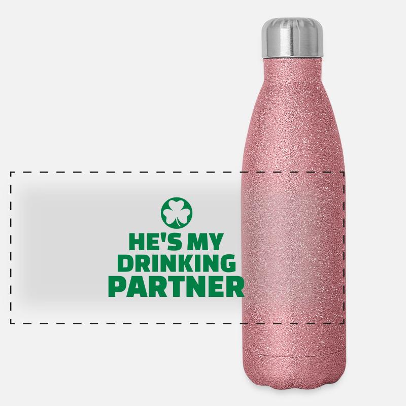 Drinking partner Gourde isotherme panoramique pailletée 500 ml
