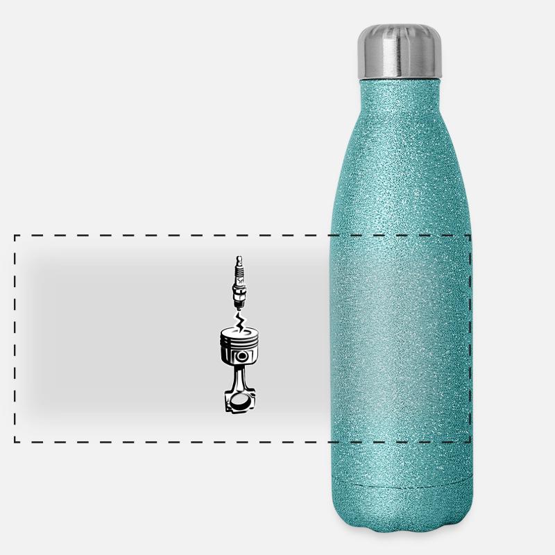 Spark & Piston Gourde isotherme panoramique pailletée 500 ml