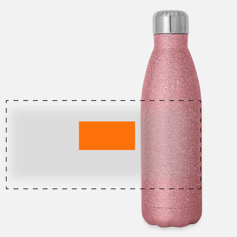 orange Gourde isotherme panoramique pailletée 500 ml