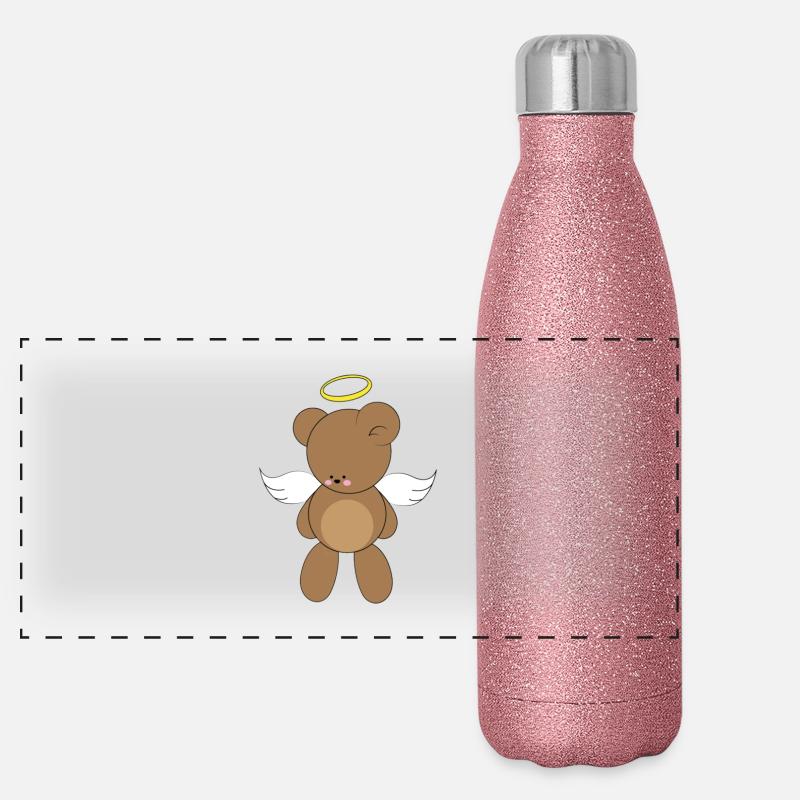Teddy ange Gourde isotherme panoramique pailletée 500 ml