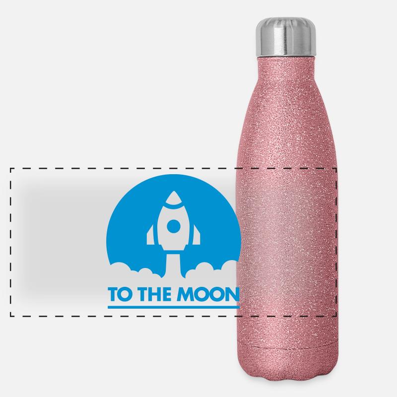 À la lune Gourde isotherme panoramique pailletée 500 ml