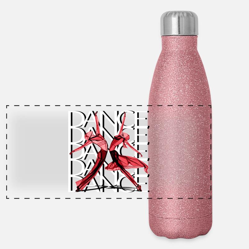 Tänzer Panorama Glitzer Isolierflasche 500 ml