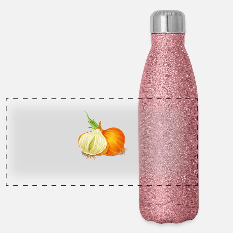 L'oignon Gourde isotherme panoramique pailletée 500 ml