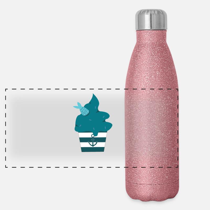Muffin fish Panoramic Glitter Thermal Bottle 500 ml