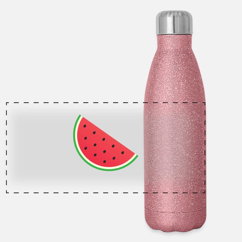 Wassermelone Panorama Glitzer Isolierflasche 500 ml