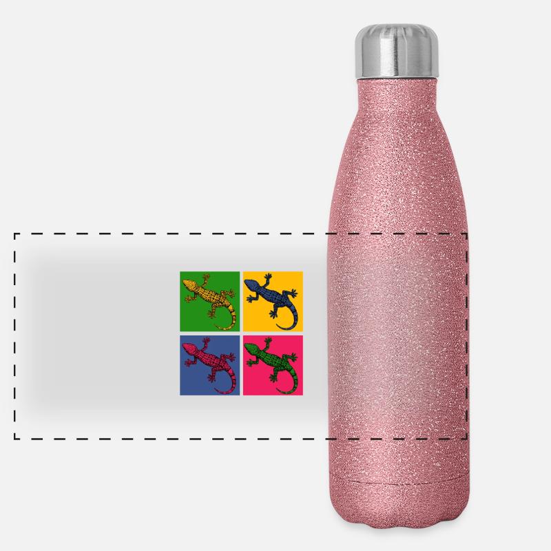 lizard Panoramic Glitter Thermal Bottle 500 ml