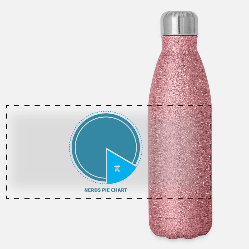 pi Termoflaske i rustfrit stål med glimmer