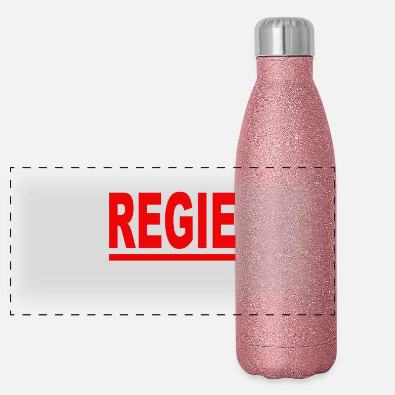 Director red Panoramic Glitter Thermal Bottle 500 ml