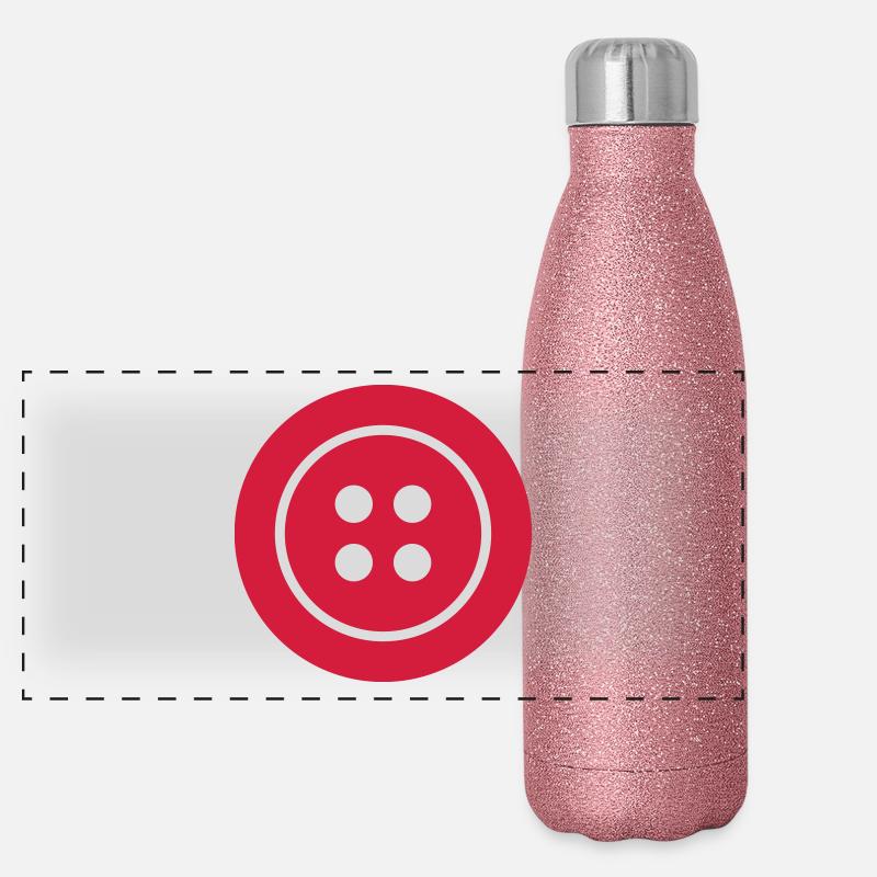 Knap Termoflaske i rustfrit stål med glimmer