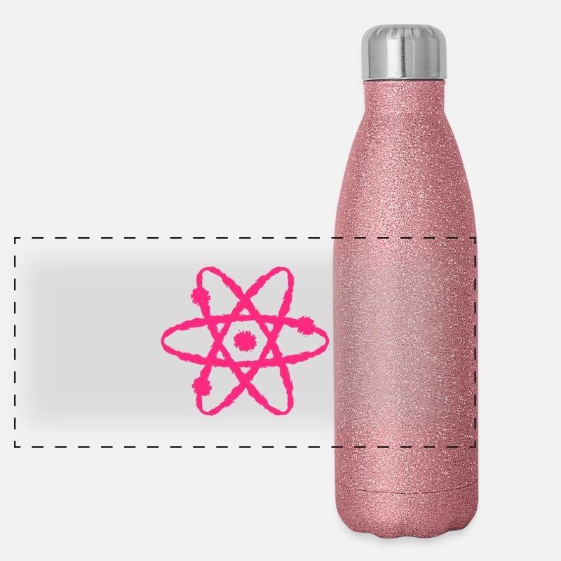 Symbole de la science Gourde isotherme panoramique pailletée 500 ml