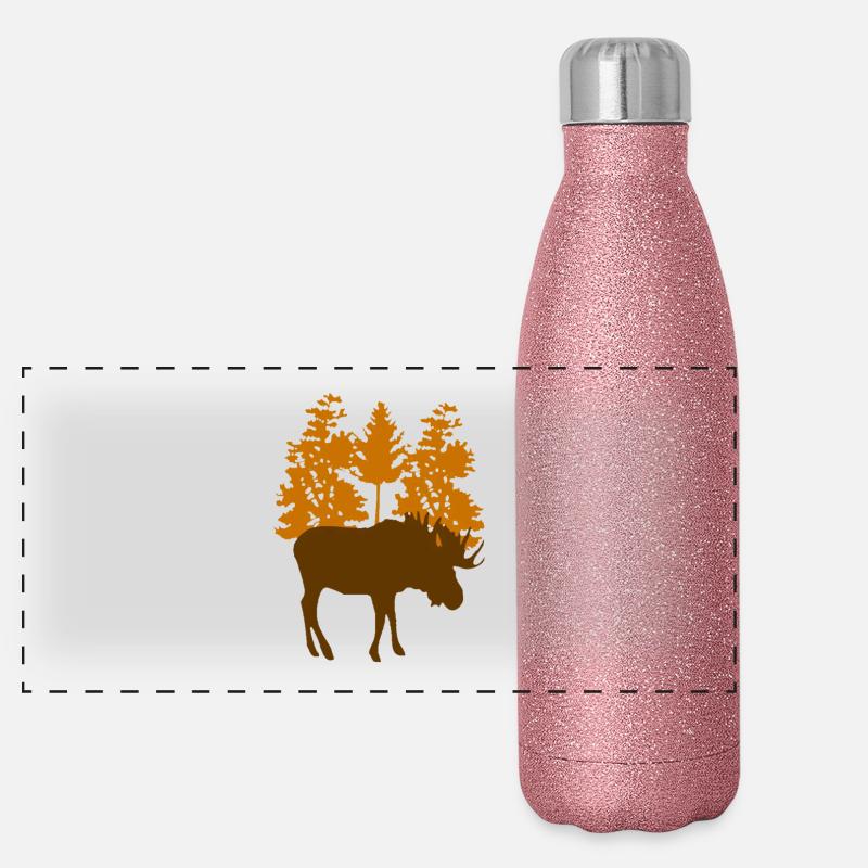 Moose Panoramic Glitter Thermal Bottle 500 ml
