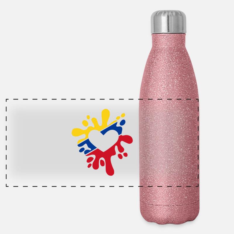 Colombie Gourde isotherme panoramique pailletée 500 ml