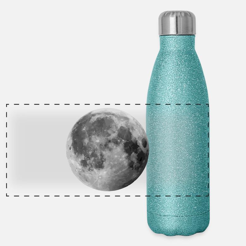 Mond Panorama Glitzer Isolierflasche 500 ml
