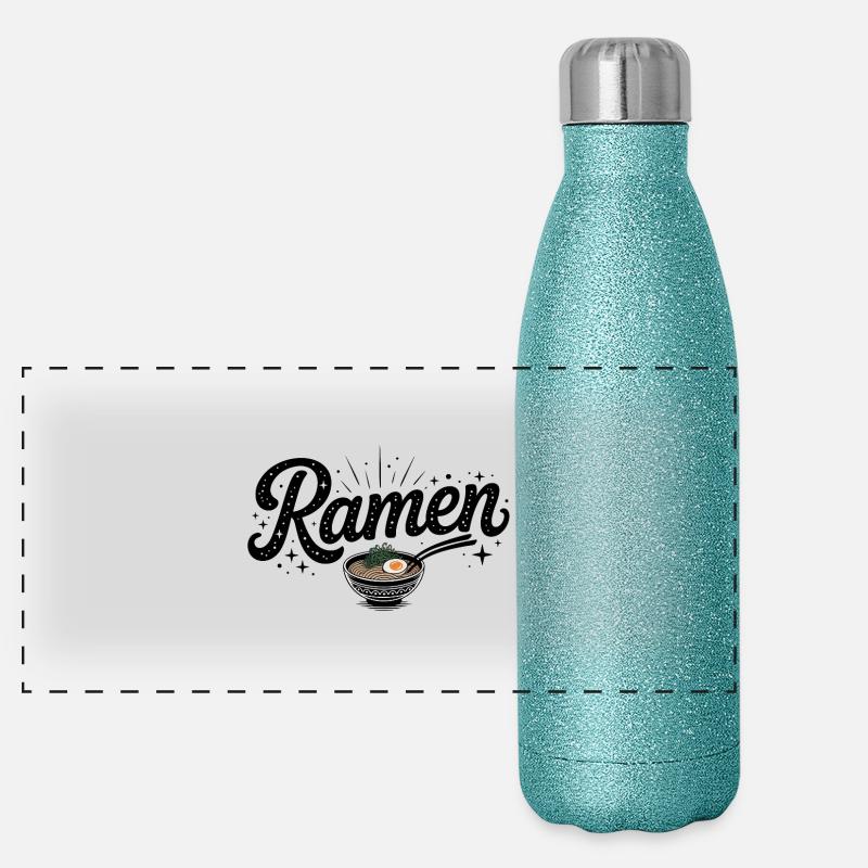 Ramen - Food Lover Design Gourde isotherme panoramique pailletée 500 ml