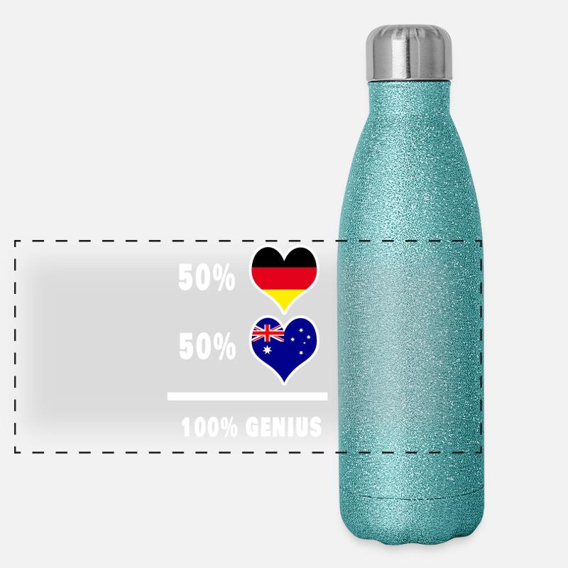 Germany and Australia brilliant / gift Panoramic Glitter Thermal Bottle 500 ml
