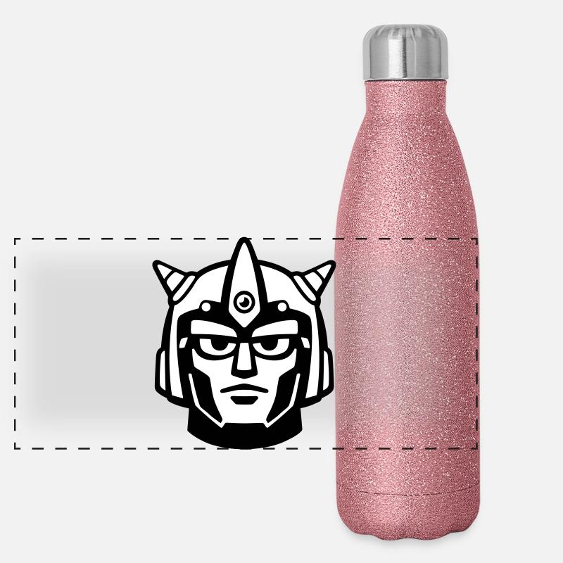 Casque de visage robot Doomforge Gourde isotherme panoramique pailletée 500 ml
