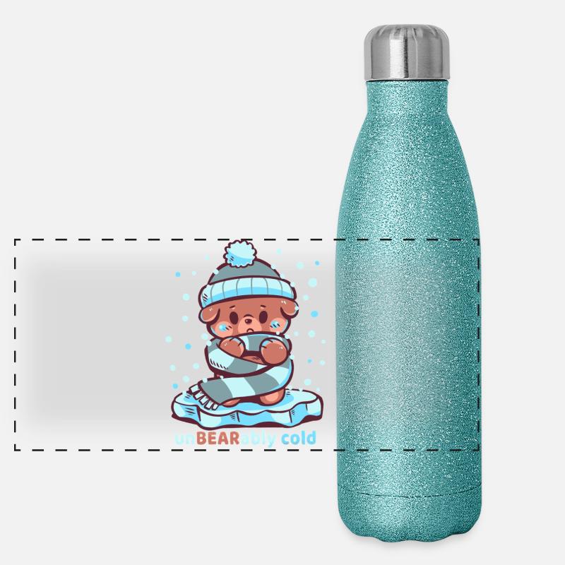 Unbearably Cold Panoramic Glitter Thermal Bottle 500 ml