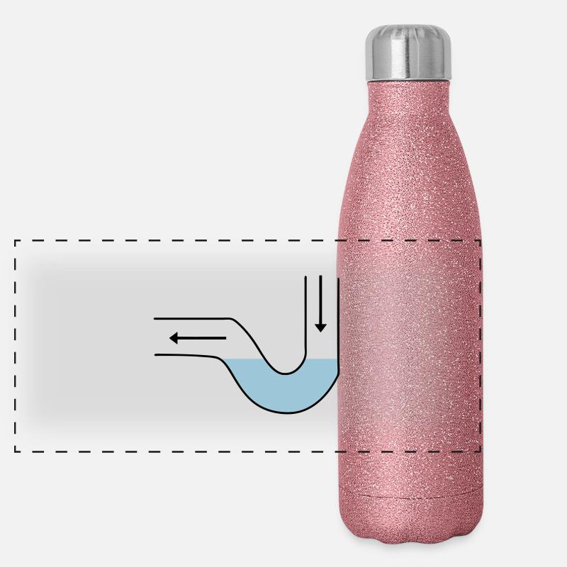 Plombier Gourde isotherme panoramique pailletée 500 ml