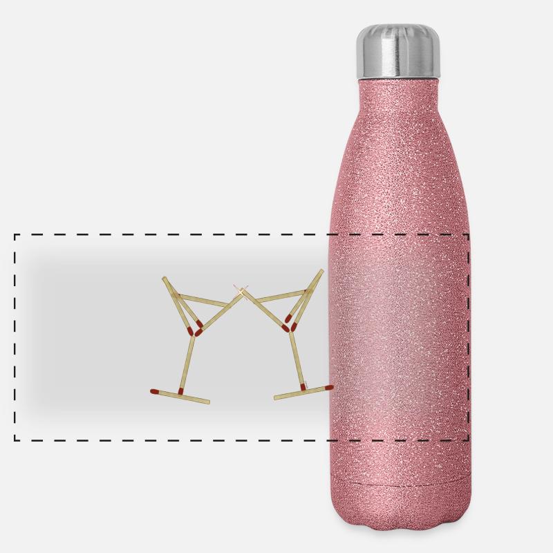Acclamations des matchs Gourde isotherme panoramique pailletée 500 ml