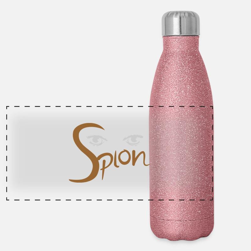 Espion Gourde isotherme panoramique pailletée 500 ml