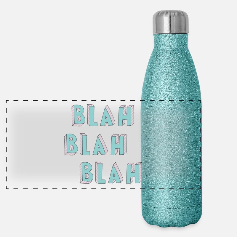 BLA Imprimer Gourde isotherme panoramique pailletée 500 ml