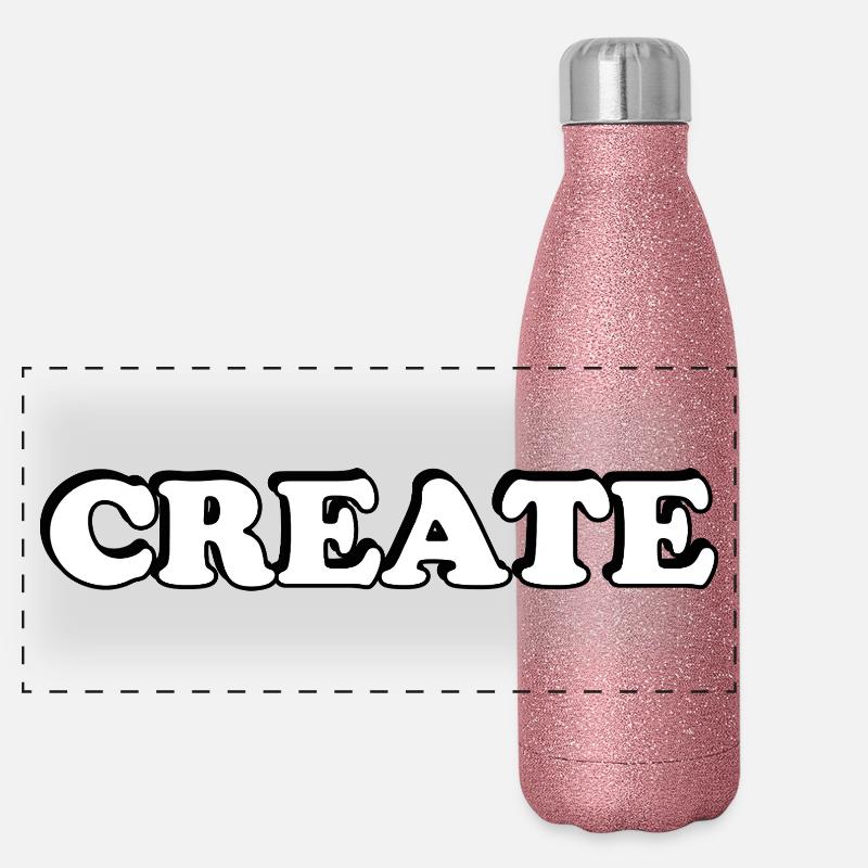 schaffen Panorama Glitzer Isolierflasche 500 ml