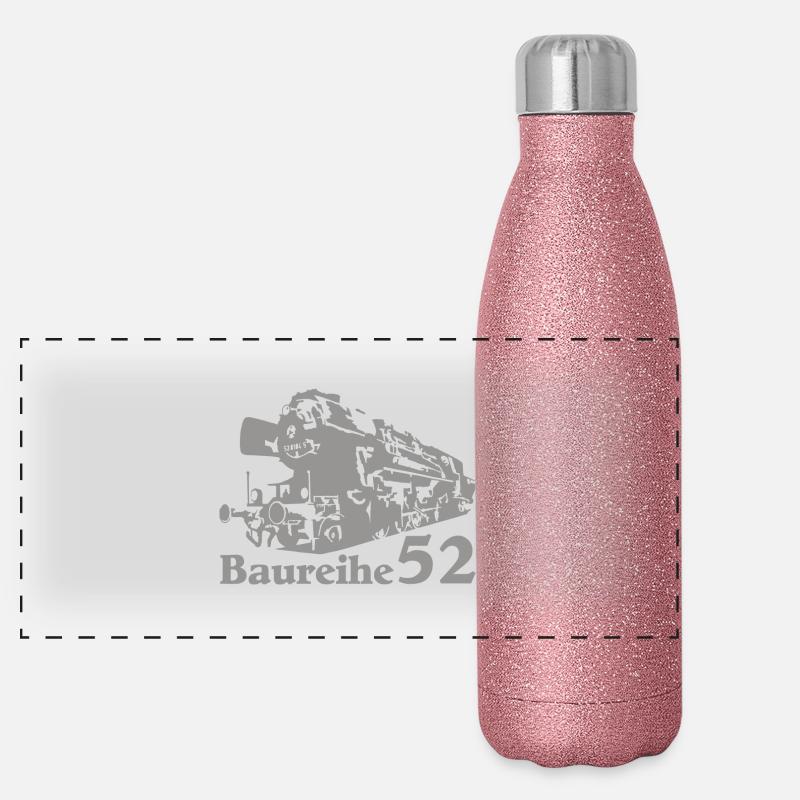 Dampflok Baureihe 52 Panorama Glitzer Isolierflasche 500 ml