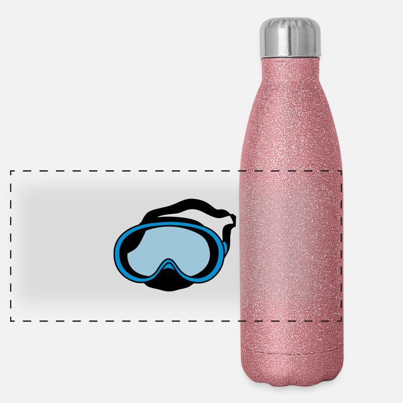 masque de plongée Gourde isotherme panoramique pailletée 500 ml