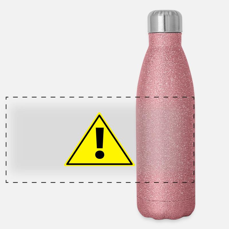Achtung Panorama Glitzer Isolierflasche 500 ml
