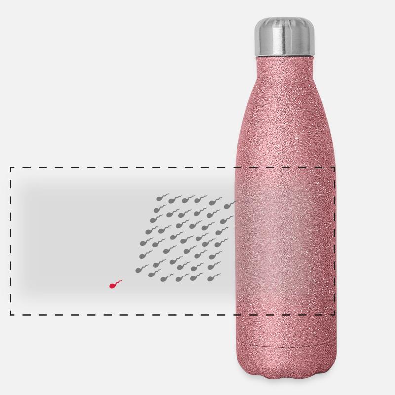 Grossesse Gourde isotherme panoramique pailletée 500 ml