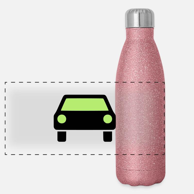Auto Symbol Panorama Glitzer Isolierflasche 500 ml