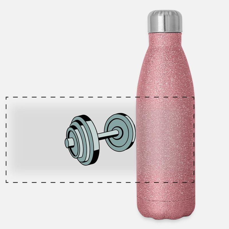 masterfitness_hantel_3fbg Gourde isotherme panoramique pailletée 500 ml