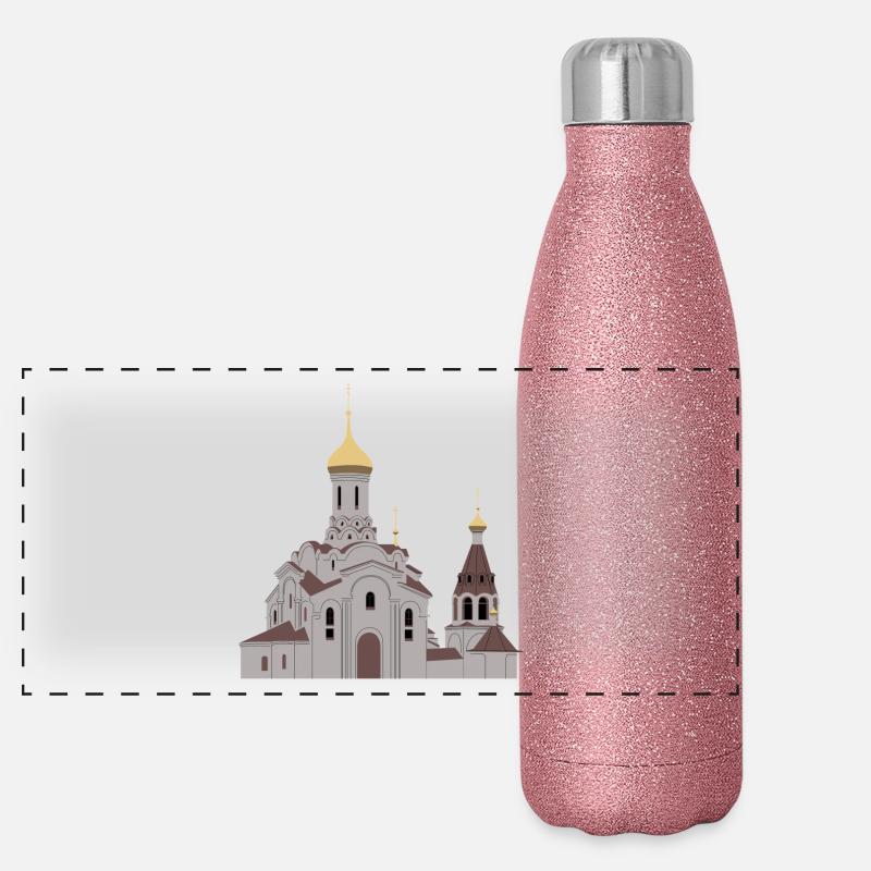 Chiesa ortodossa Thermos in acciaio inossidabile glitterato