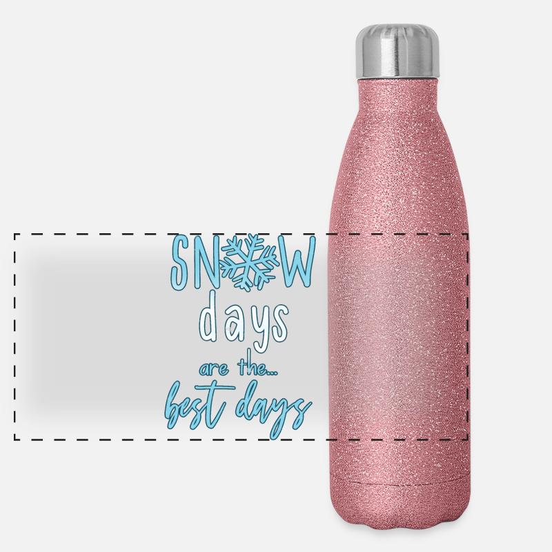 hiver Gourde isotherme panoramique pailletée 500 ml