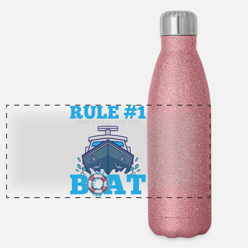 Bateau Gourde isotherme panoramique pailletée 500 ml