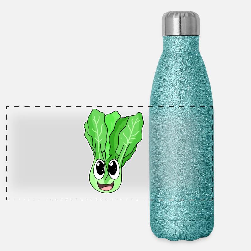 Laitue Gourde isotherme panoramique pailletée 500 ml