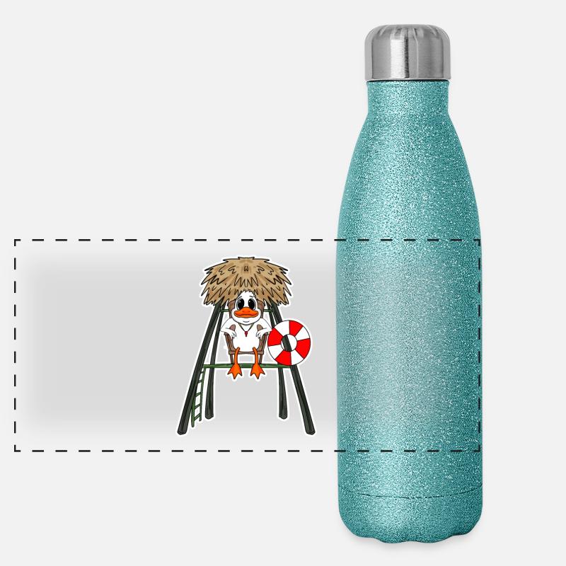 Sauveteur Canard Gourde isotherme panoramique pailletée 500 ml