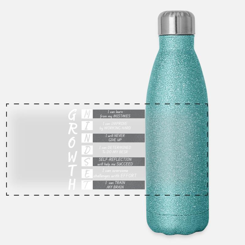 SOUCIEUX DE LA CROISSANCE Gourde isotherme panoramique pailletée 500 ml