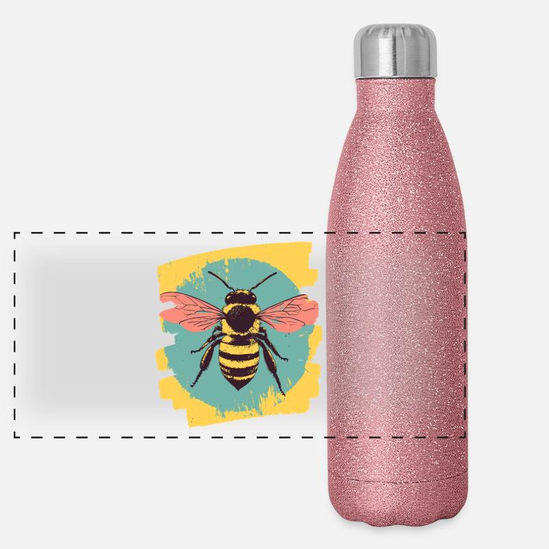 Bee Panoramic Glitter Thermal Bottle 500 ml