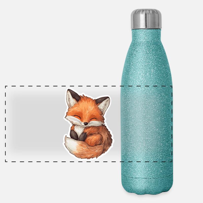 Renard Gourde isotherme panoramique pailletée 500 ml