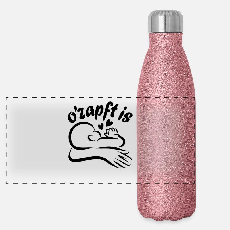 Bébé Boire Allaiter Maman O’zapft est Gourde isotherme panoramique pailletée 500 ml