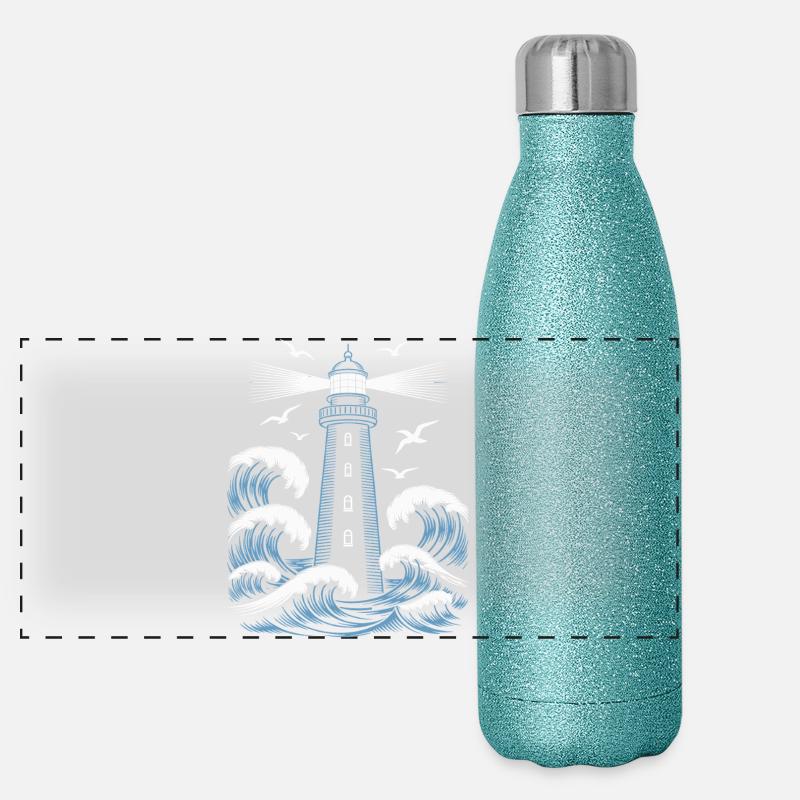 phare Gourde isotherme panoramique pailletée 500 ml