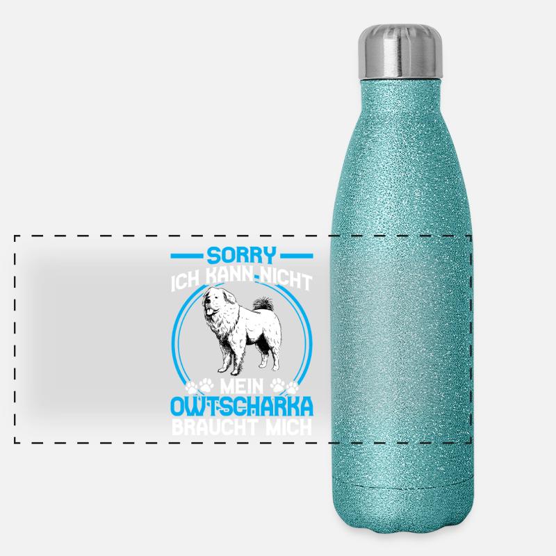 Caucasian Ovcharka needs me Panoramic Glitter Thermal Bottle 500 ml