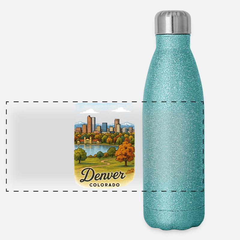 Denver, Colorado Gourde isotherme panoramique pailletée 500 ml