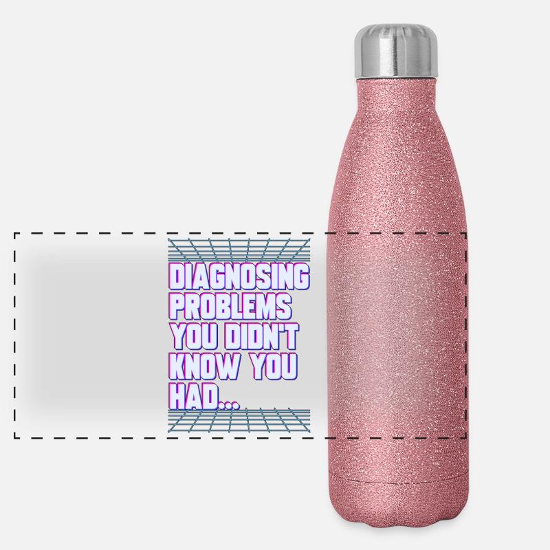 Nurse Practitioner Diagnosing Problems Nursing Panorama Glitzer Isolierflasche 500 ml